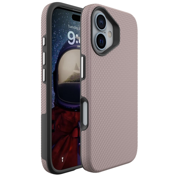 „TUTU“ Shockproof kõva silikoonümbris - roosa (iPhone 16)