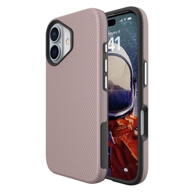 „TUTU“ Shockproof kõva silikoonümbris - roosa (iPhone 16)