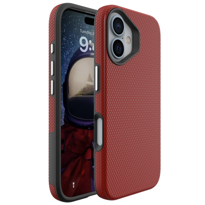 „TUTU“ Shockproof hard silicone case - red (iPhone 16)