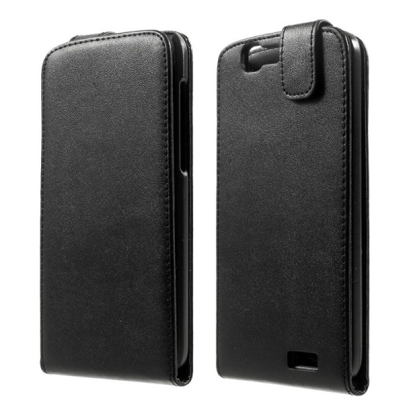 Klasikinis atverčiamas dėklas - juodas (Ascend G7)