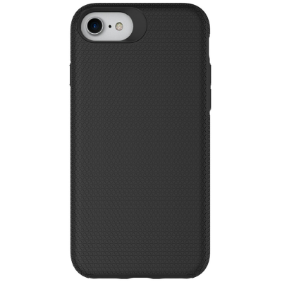 „TUTU“ Shockproof hard silicone case - black (iPhone 17e / 16e)