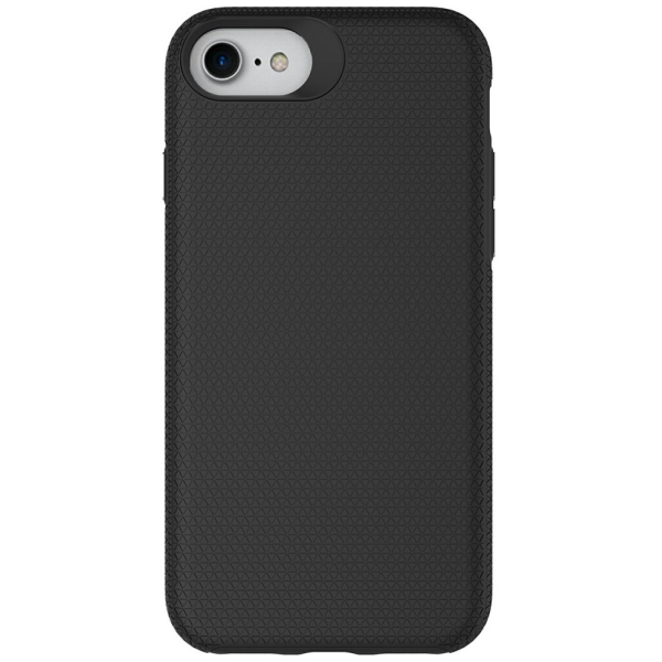 „TUTU“ Shockproof hard silicone case - black (iPhone 17e / 16e)