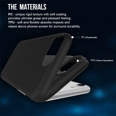 „TUTU“ Shockproof hard silicone case - black (iPhone 17e / 16e)
