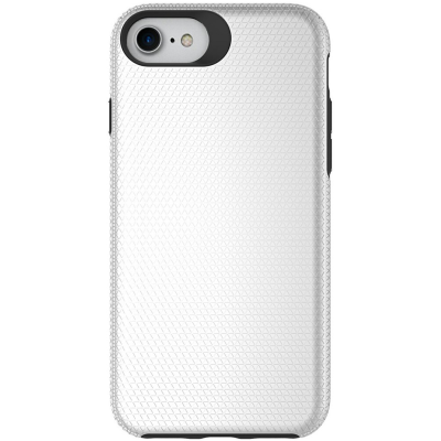 "TUTU“ Shockproof hard silicone case - silver (iPhone 17e / 16e)