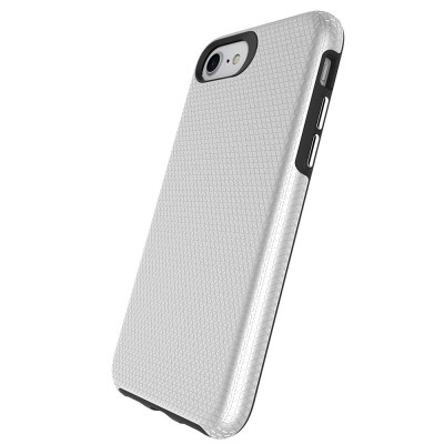 „TUKU“ Shockproof kieto silikono  dėklas - sidabrinis (iPhone 17e / 16e)