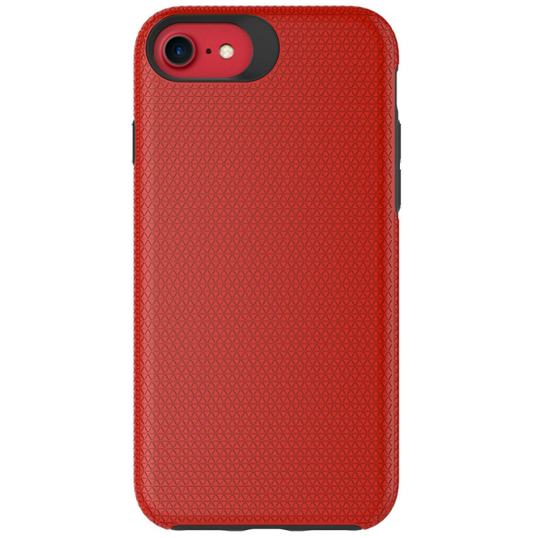 „TUTU“ Shockproof ciets silikona korpuss - sarkans (iPhone 17e / 16e)