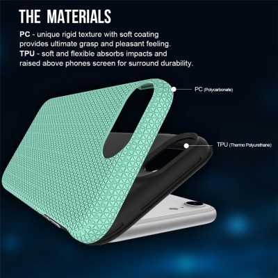 „TUTU“ Shockproof hard silicone case - green (iPhone 17e / 16e)