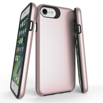 „TUTU“ Shockproof ciets silikona korpuss - rozs (iPhone 17e / 16e)