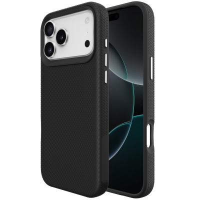„TUTU“ Shockproof hard silicone case - black (iPhone 17 Pro)