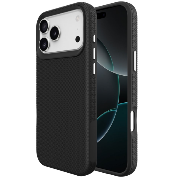 „TUTU“ Shockproof kieto silikono  dėklas - juodas (iPhone 17 Pro)