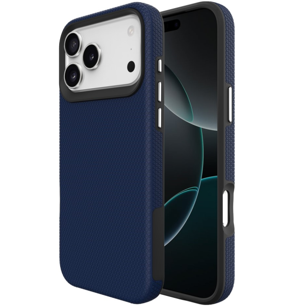 „TUTU“ Shockproof kieto silikono  dėklas - tamsiai mėlynas (iPhone 17 Pro)