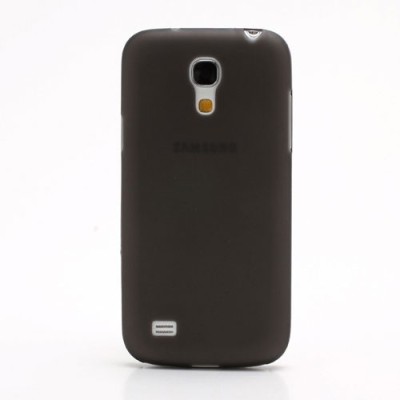 Ploniausias pasaulyje plastikinis skaidrus Samsung Galaxy S4 mini i9190 juodas dėklas - nugarėlė / Priedai.lt