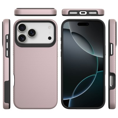 „TUTU“ Shockproof hard silicone case - pink (iPhone 17 Pro)