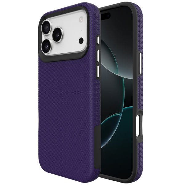 „TUKU“ Shockproof kieto silikono  dėklas - violetinis (iPhone 17 Pro)