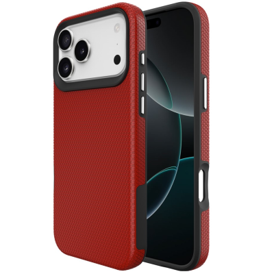 „TUTU“ Shockproof kieto silikono  dėklas - raudonas (iPhone 17 Pro Max)