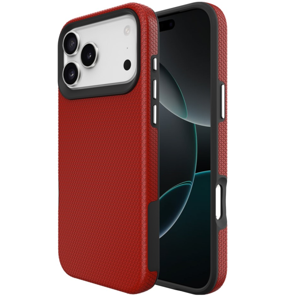 „TUTU“ Shockproof kieto silikono  dėklas - raudonas (iPhone 17 Pro Max)