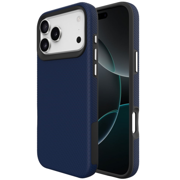 „TUTU“ Shockproof hard silicone case - dark blue (iPhone 17 Pro Max)