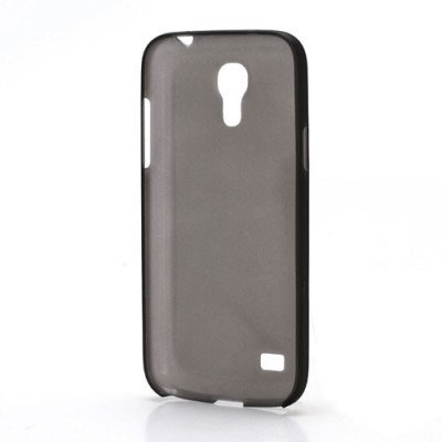 Ploniausias pasaulyje plastikinis skaidrus Samsung Galaxy S4 mini i9190 juodas dėklas - nugarėlė / Priedai.lt