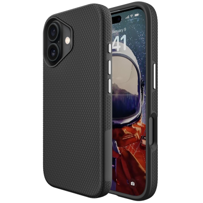 „TUTU“ Shockproof kõva silikoonümbris - must (iPhone 17)