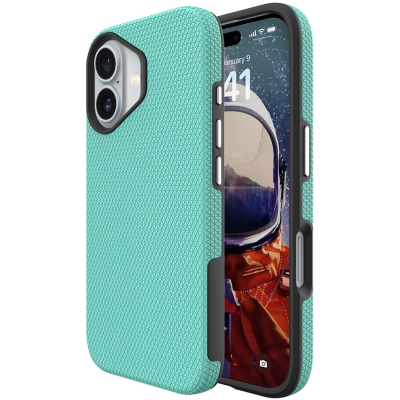 „TUTU“ Shockproof hard silicone case - green (iPhone 17)