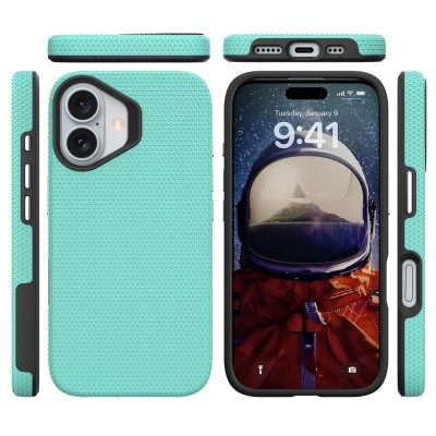 „TUKU“ Shockproof kieto silikono  dėklas - žalias (iPhone 17)