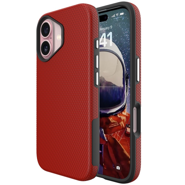 „TUTU“ Shockproof hard silicone case - red (iPhone 17)