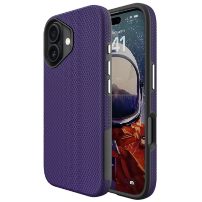 „TUTU“ Shockproof hard silicone case - purple (iPhone 17)