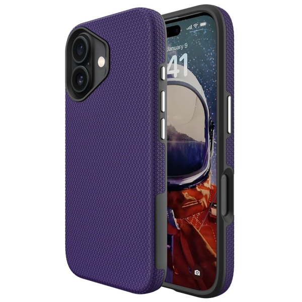 „TUTU“ Shockproof hard silicone case - purple (iPhone 17)