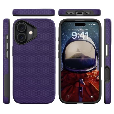 „TUTU“ Shockproof kieto silikono  dėklas - violetinis (iPhone 17)