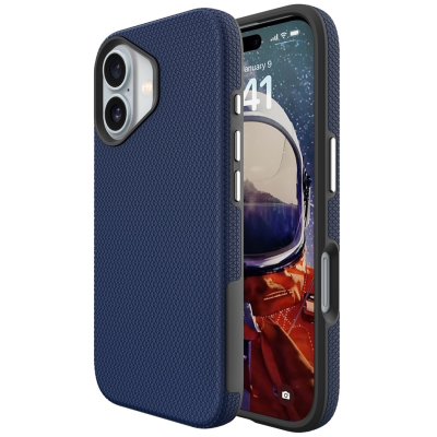 „TUTU“ Shockproof ciets silikona korpuss - tumši zils (iPhone 17)