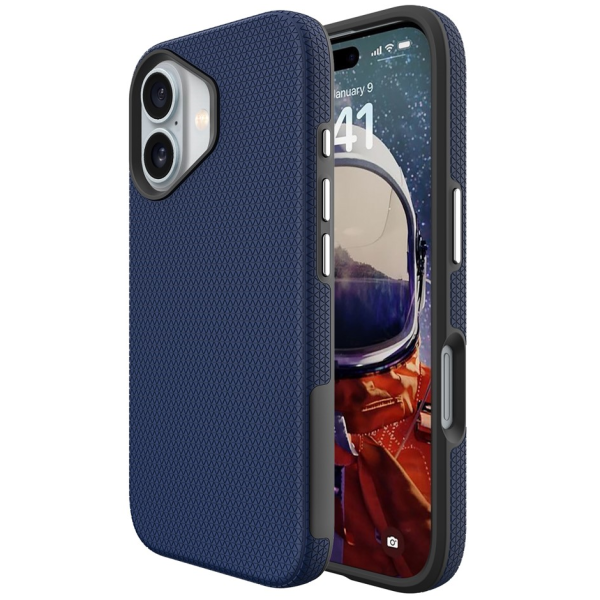 „TUTU“ Shockproof kieto silikono  dėklas - tamsiai mėlynas (iPhone 17)