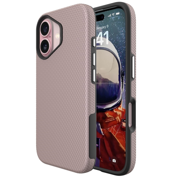 „TUTU“ Shockproof ciets silikona korpuss - rozs (iPhone 17)