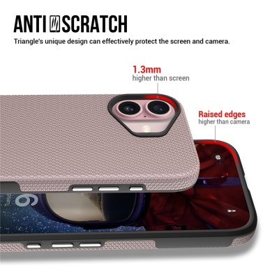 „TUTU“ Shockproof kieto silikono  dėklas - rožinis (iPhone 17)