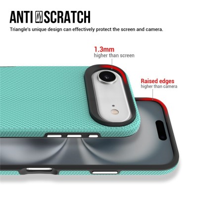 „TUTU“ Shockproof kieto silikono  dėklas - žalias (iPhone Air)