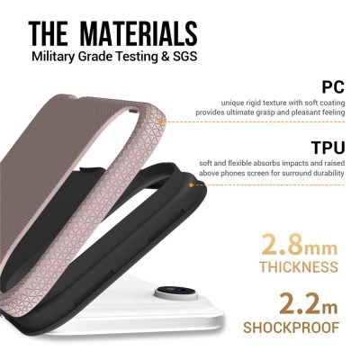 „TUTU“ Shockproof hard silicone case - pink (iPhone Air)