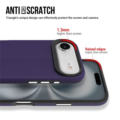 „TUTU“ Shockproof hard silicone case - purple (iPhone Air)