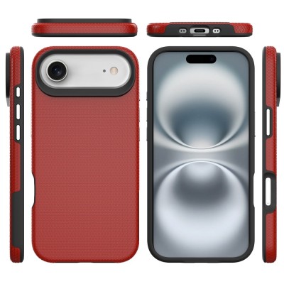 „TUTU“ Shockproof kieto silikono  dėklas - raudonas (iPhone Air)