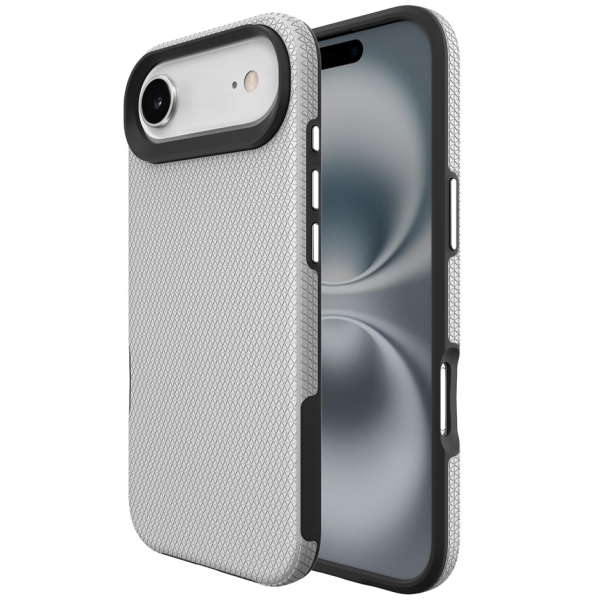 „TUKU“ Shockproof kieto silikono  dėklas - sidabrinis (iPhone Air)