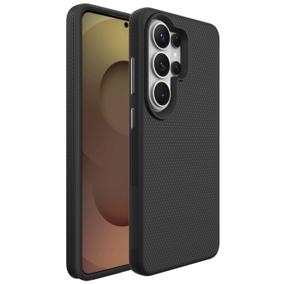 „TUTU“ Shockproof kieto silikono  dėklas - juodas (Galaxy S26 Ultra)