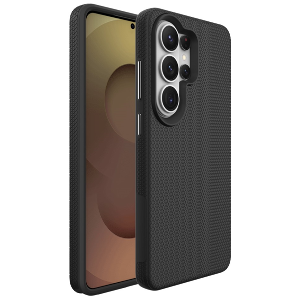 „TUTU“ Shockproof kieto silikono  dėklas - juodas (Galaxy S26 Ultra)