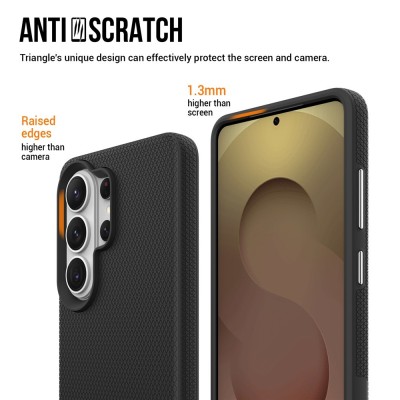 „TUTU“ Shockproof kieto silikono  dėklas - juodas (Galaxy S26 Ultra)