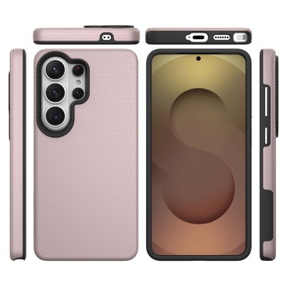 „TUKU“ Shockproof kieto silikono  dėklas - rožinis (Galaxy S26 Ultra)