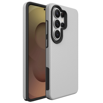 „TUTU“ Shockproof hard silicone case - silver (Galaxy S26 Ultra)