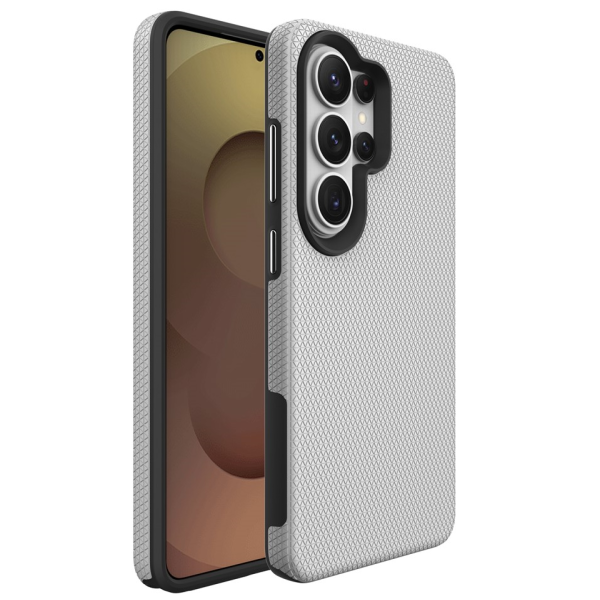 „TUTU“ Shockproof ciets silikona korpuss - sudrabs (Galaxy S26 Ultra)