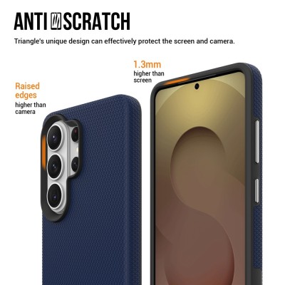 „TUTU“ Shockproof ciets silikona korpuss - tumši zils (Galaxy S26 Ultra)