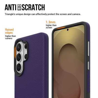 „TUTU“ Shockproof kieto silikono  dėklas - violetinis (Galaxy S26 Ultra)