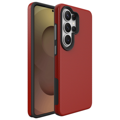 „TUTU“ Shockproof ciets silikona korpuss - sarkans (Galaxy S26 Ultra)