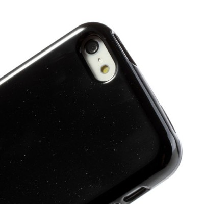 „Mercury“ Color kieto silikono (TPU) juodas Apple iPhone 5C dėklas (dėkliukas) / Priedai.lt