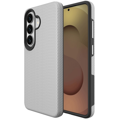 „TUKU“ Shockproof hard silicone case - silver (Galaxy S26)