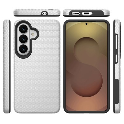 „TUTU“ Shockproof ciets silikona korpuss - sudrabs (Galaxy S26)